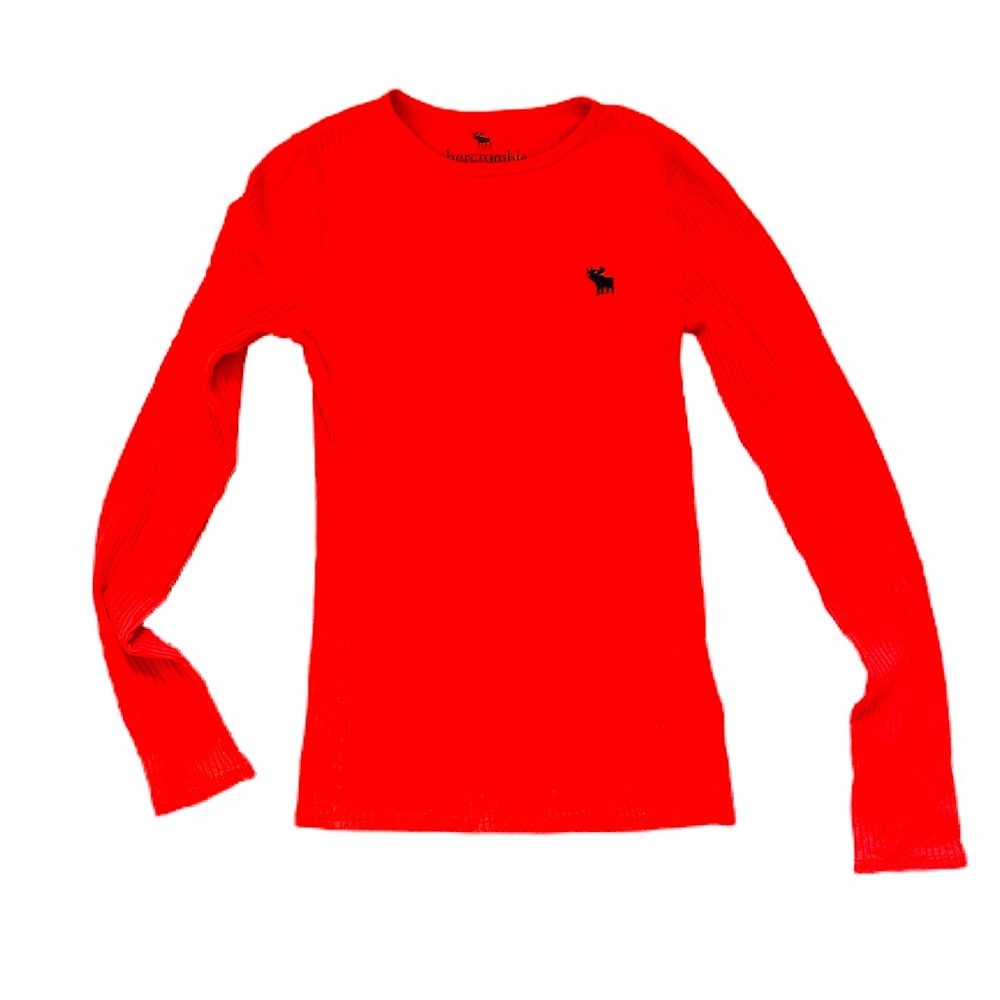 Abercrombie Kids Orange Ribbed Shirt Sz 13-14